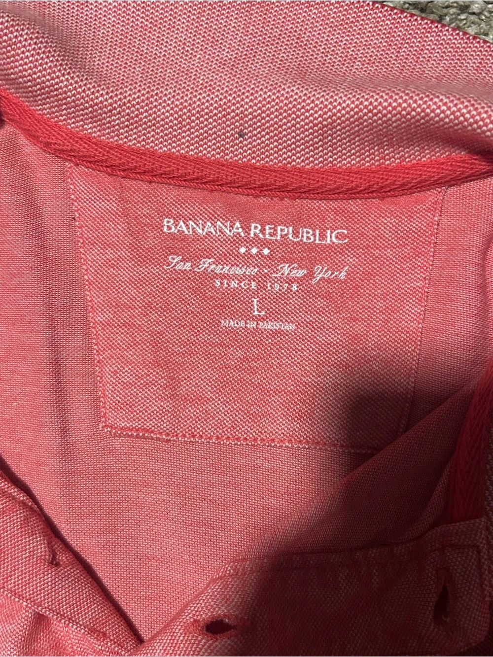 Banana Republic Salmon-Pink Button Down Shirt